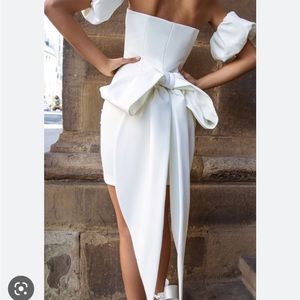Nadine Merabi Emilee Bow Back Dress